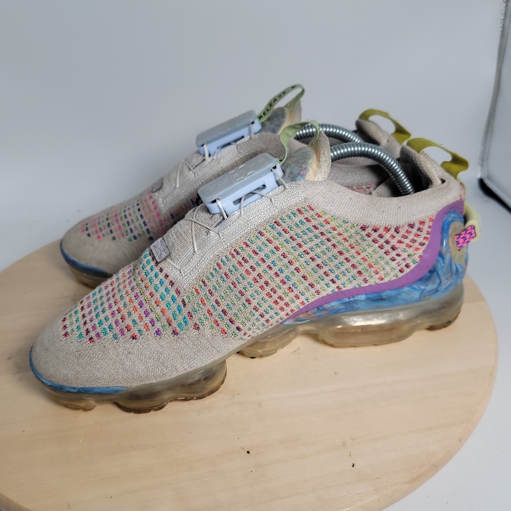 Nike Air VaporMax FlyKnit CJ6740-001 Pure Platinum Men Size 8.5 Women 10 - Picture 6 of 9